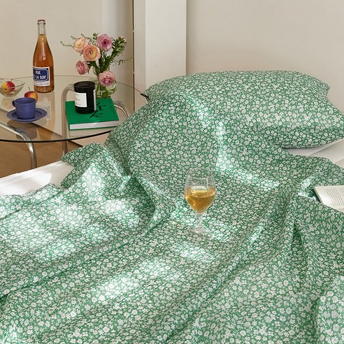   썸머로맨스 스노우 시어서커 홑이불 SS 그린가든, 혼합색상