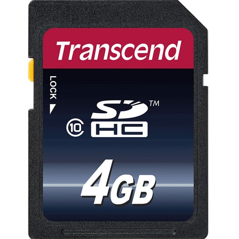 트랜센드 SDHC CLASS10 메모리카드 TS4GSDHC10, 4GB
