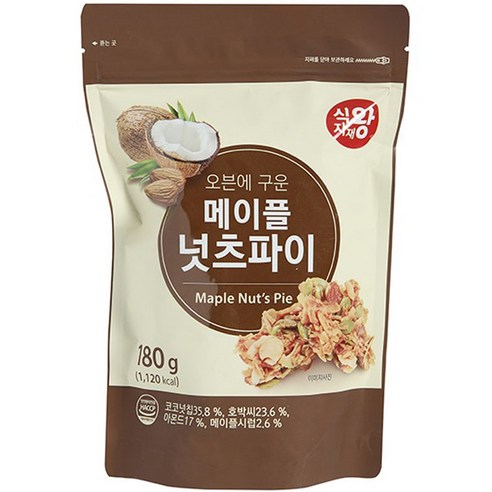 식자재왕 넛츠파이 견과, 180g, 1개