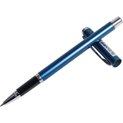 DELI 부드러운 서명 사무 펜 0.5mm, 블루, 1개