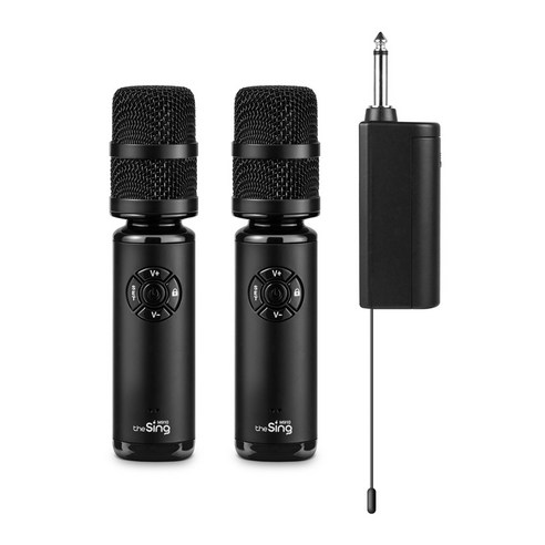 더씽 고음질 무선 핸드마이크 2p + 2채널 송수신기 세트, M910-Pro(마이크), M900UHF-R(수신기)