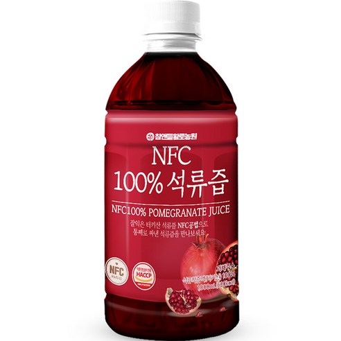 참앤들황토농원 NFC 착즙 석류즙, 1L, 1개