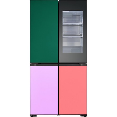 [색상선택형] LG전자 디오스 오브제 컬렉션 양문형 글라스 무드업 노크온 방문설치