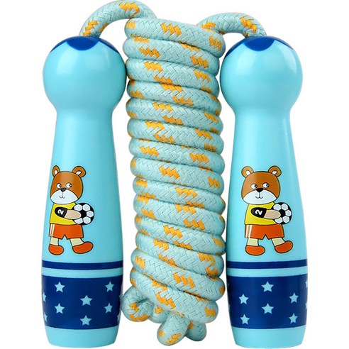 귀여운 캐릭터 어린이 줄넘기, 블루 곰, 1개