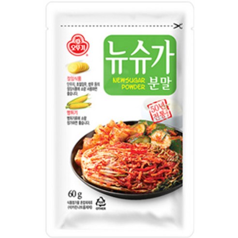 오뚜기 뉴슈가분말, 60g, 1개 가루/조미료/오일 Best Top5 오뚜기 뉴슈가분말, 60g, 1개 가루/조미료/오일 Best Top5