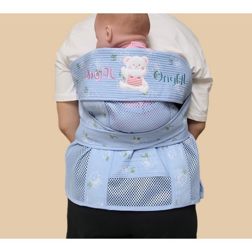 시원함과 사랑스러움을 담은 옹알옹알 곰돌이 망사 포대기로, 올여름 쾌적한 육아를 시작하세요!