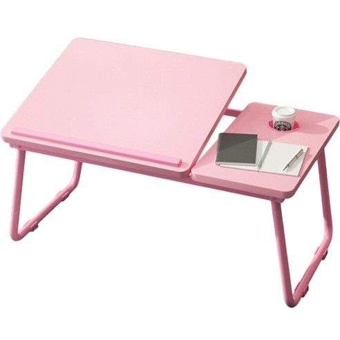 커몽커몽 다용도 접이식 리프트 베드 테이블, 핑크