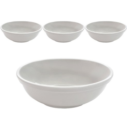 로야 멜라민 5반볼 14cm, 크림, 4개
