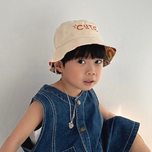 엠케이 아동용 UU CUTE 리버시블 벙거지모자