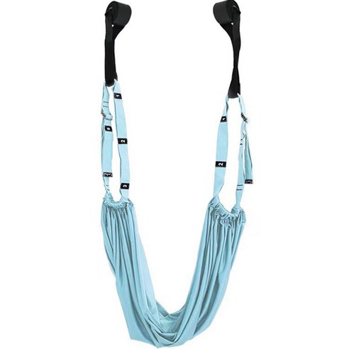 데이즈온샵 공중 요가 필라테스 스트레칭 로프 벨트, 블루, 1개