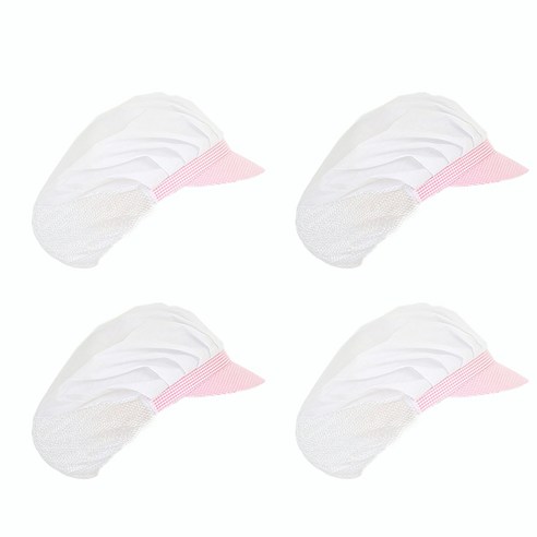 업소용 반망사 위생모자, 핑크, 4개