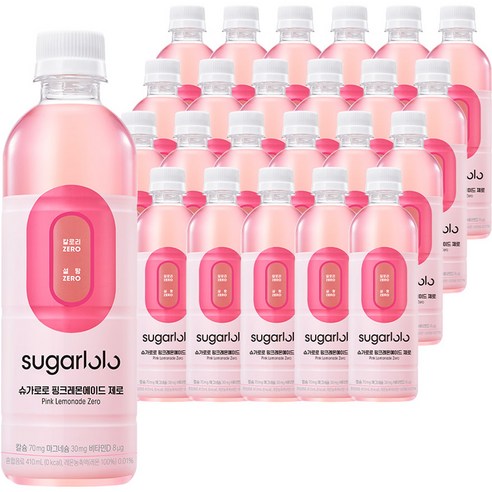 인테이크 슈가로로 핑크레몬에이드 제로, 24개, 410ml