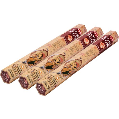 HEM 인센스 스틱 20개입 x 3p 세트, 로즈머스크