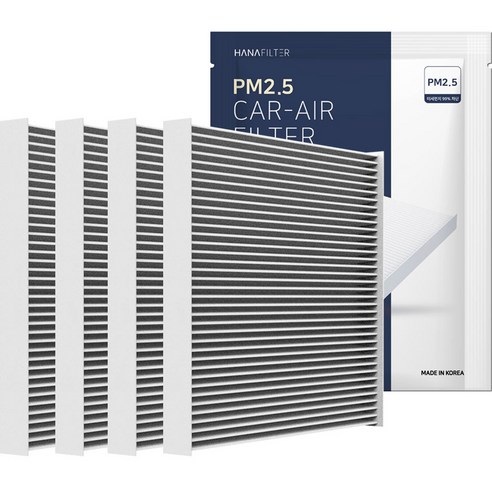 하나필터 PM2.5 차단 자동차 에어컨 필터, HF-35, 4개