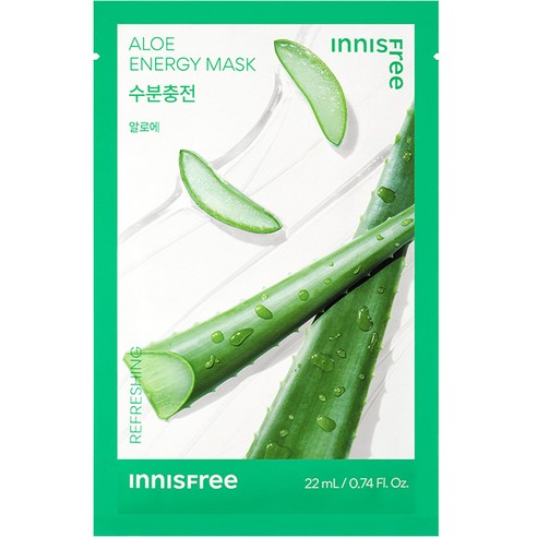 이니스프리 New 알로에 에너지 마스크 22ml, 1개입, 3개