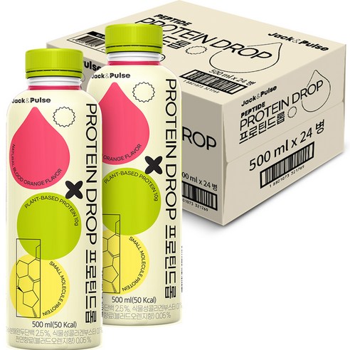 [공식판매] 잭앤펄스 프로틴드롭, 500ml, 24개