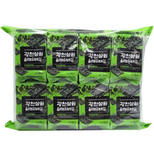 삼원 광천 올리브유 녹차 도시락김 16p, 64g, 1개