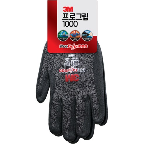 쓰리엠 프로그립 1000, 1개, 멜란지블랙