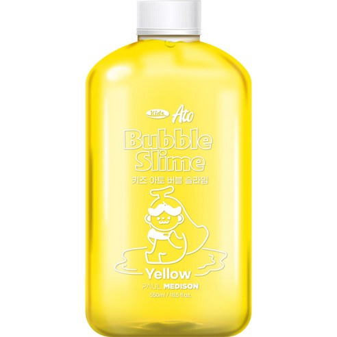 폴메디슨 대용량 키즈 아토 버블 슬라임 옐로우 옐로우, 1개, 550ml