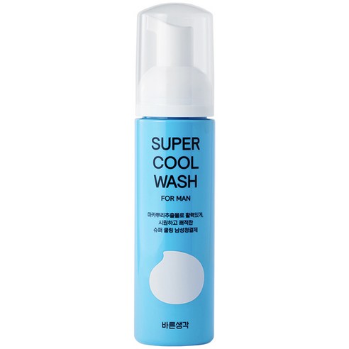 바른생각 슈퍼 쿨 워시 포 맨 남성청결제, 200ml, 1개