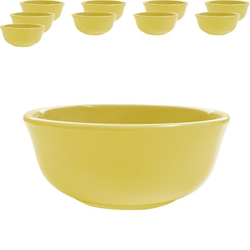 국산 로야 멜라민 볼 키즈볼 12cm, 연노랑, 10개