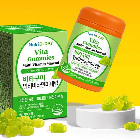 뉴트리디데이 비타구미 멀티비타민 미네랄 젤리, 건강기능식품