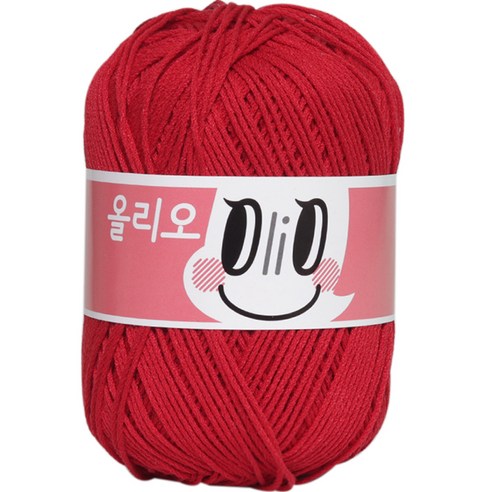 yarna 올리오 뜨개실, 730 리얼레드, 1개