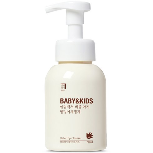 살림백서 베이비 앤 키즈 버블 아기 엉덩이 세정제 라벤더향, 300ml, 1개