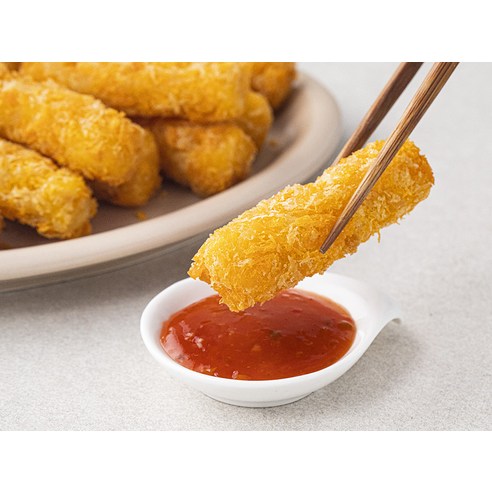바삭함과 부드러움의 완벽한 조화, 통살 새우스틱