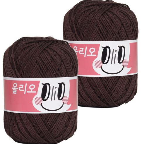 야나 올리오 뜨개실, 719 다크브라운, 2개