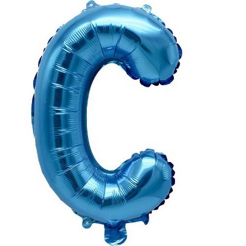 팡파티 레터링 알파벳 풍선 C 40cm, 블루, 1개