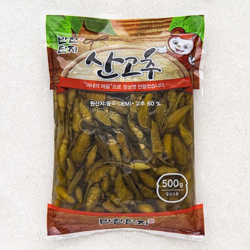 반찬단지 산고추, 500g, 1개