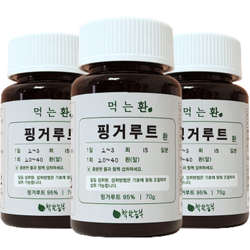 착한농부 핑거루트환, 70g, 3개