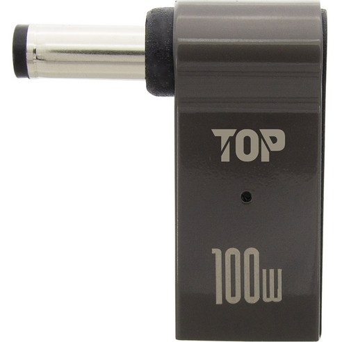 솔탑 USB C타입 DC변환 노트북 충전 젠더 100W 5.5 x 2.1 mm, 1개