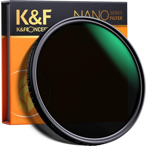 케이앤에프컨셉 NANO-X Variable 가변필터 8K AGC Glass 55mm, ND2-ND32