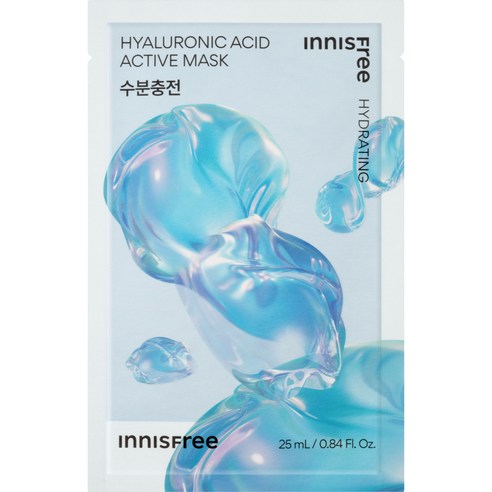 이니스프리 New 히알루론산 액티브 마스크 25ml, 1매, 1개