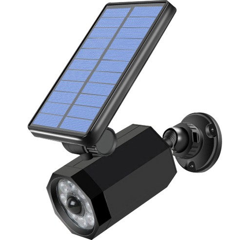 21세기트랜드 육각모형 태양광 CCTV 조명, 블랙