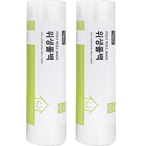 생활미소 위생롤백, 중(M), 340개입, 2개