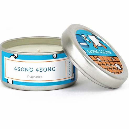 프레쉬 소이 캔들 향초 스몰 60g, 4SONG4SONG 드라이 코튼, 1개
