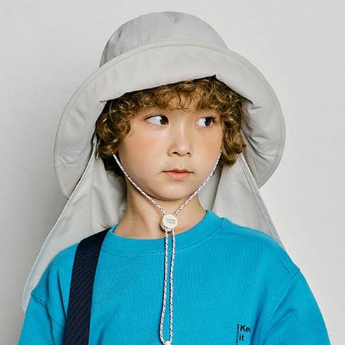 빅토리아앤프렌즈 아동용 재귀반사 챙넓은 플랩 버킷햇 아이들을 위한 안전한 모자