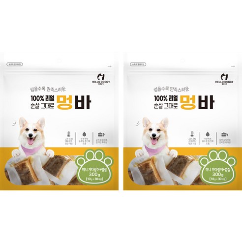 헬로도기 강아지 멍바 미니가다랑어 + 껍질 30p, 가다랑어, 300g, 2개