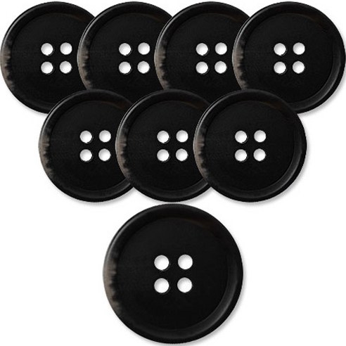 동대문단추왕 고급 무광 코트 가디건 단추 25mm, BK(마니), 8개
