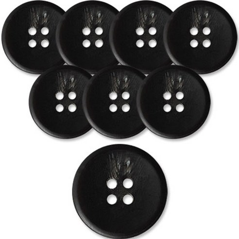 동대문단추왕 고급 무광 코트 가디건 단추 25mm, BK(플러스접시), 8개