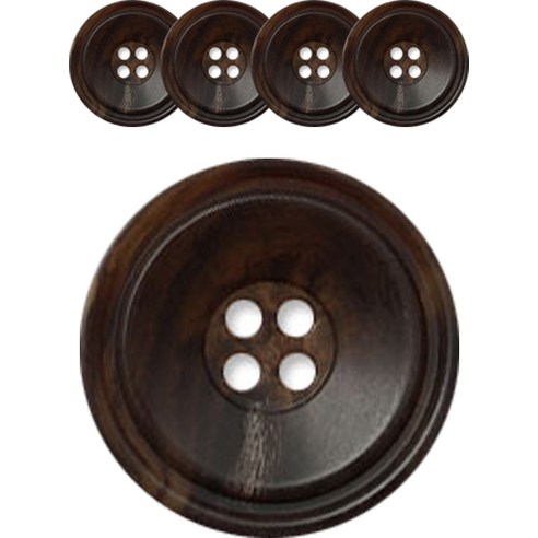 동대문단추왕 고급 무광 코트 가디건 큰 사이즈 단추 28mm, 포맨/BR, 5개, BR(포맨)