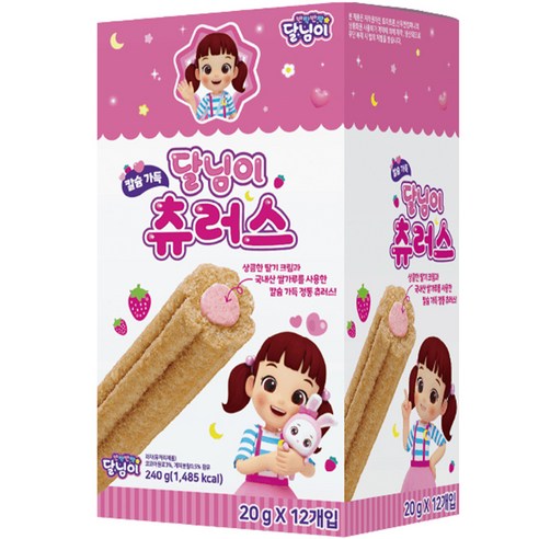명도물산 달님이 츄러스 12p, 240g, 1개
