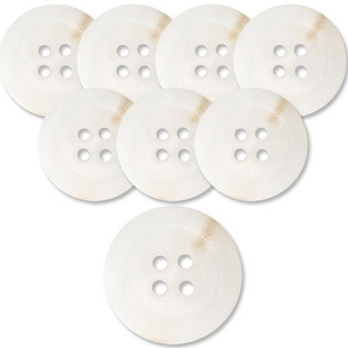 동대문단추왕 고급 무광 코트 가디건 단추 15mm, 화이트맨유, 8개