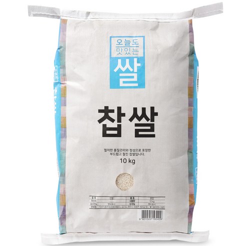 오늘도맛있는쌀 찹쌀, 10kg, 1개 쌀/잡곡