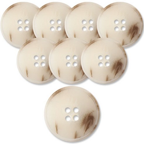 동대문단추왕 고급 무광 코트 가디건 단추 베이지 25mm, 가우디 LBG, 8개