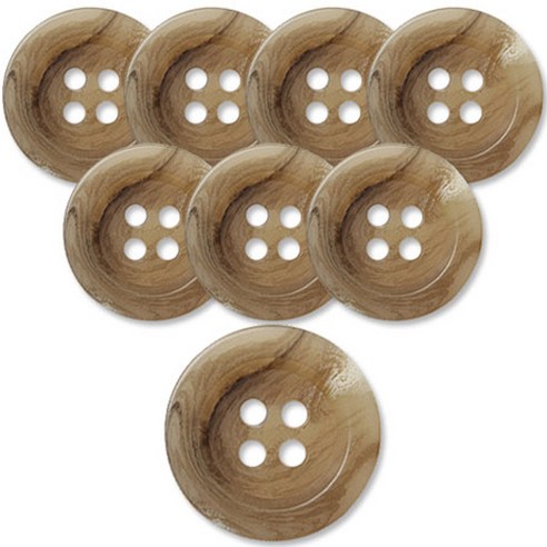 동대문단추왕 고급 무광 코트 가디건 단추 베이지 25mm, 더샾 DBG, 8개