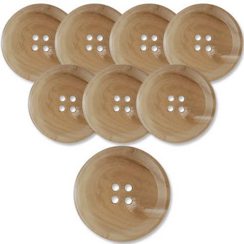 동대문단추왕 고급 무광 코트 가디건 단추 베이지 25mm, 덴마크 LBG, 8개